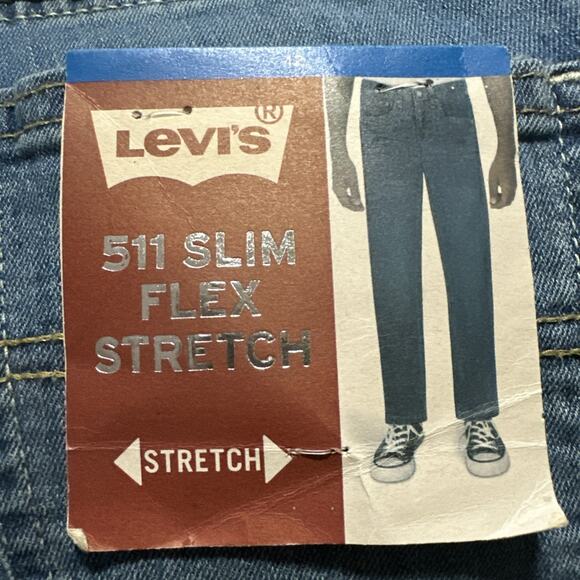Levi's Boys 511 Slim Flex Stretch Jeans Adjustable Flex Waistband Youth Size 12 - Picture 3 of 5